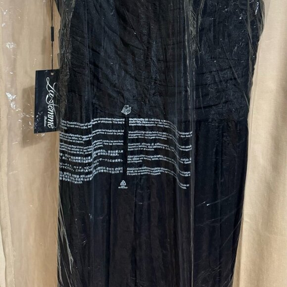 NWT La Femme 29168 Mother of the Bride Dress Jersey Wine Size 14 - Picture 5 of 7